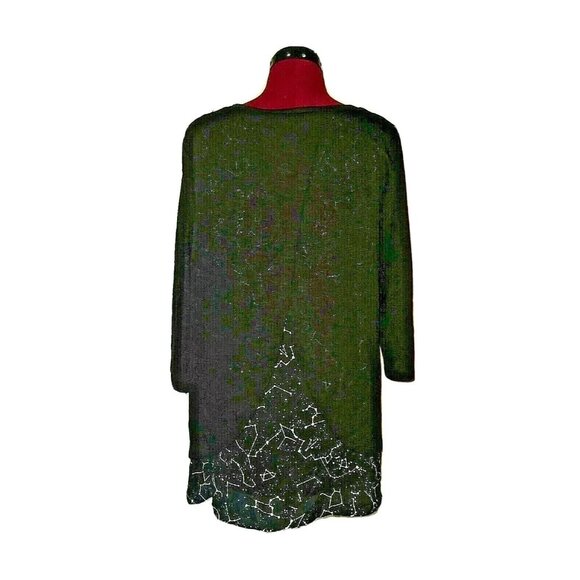 Style & Co Sweater Multicolor Women Size Medium 3/4 Sleeve - Picture 2 of 6